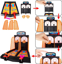 HKM-779155 Desktop Arcade Basketball Shooting Game for Kids - Mini Tabletop Basketball Fun