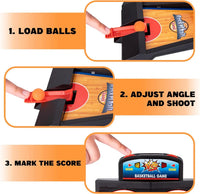 HKM-779155 Desktop Arcade Basketball Shooting Game for Kids - Mini Tabletop Basketball Fun