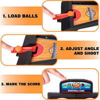 HKM-779155 Desktop Arcade Basketball Shooting Game for Kids - Mini Tabletop Basketball Fun