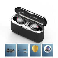 HKM-779219 F9 Touch Control TWS Bluetooth 5.1 Wireless Headset with Battery Display and Voice Control