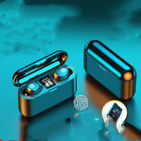 HKM-779219 F9 Touch Control TWS Bluetooth 5.1 Wireless Headset with Battery Display and Voice Control