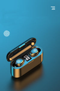 HKM-779219 F9 Touch Control TWS Bluetooth 5.1 Wireless Headset with Battery Display and Voice Control