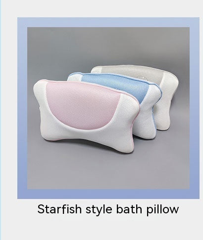 HKM-779283 4D Modern Polyester Butterfly Bathtub Pillow with Suction Cup - 40x40cm
