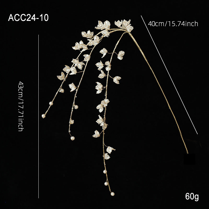 HKM-779283 Acrylic White Crystal Twig Branch Christmas Decoration - Multiple Styles Available