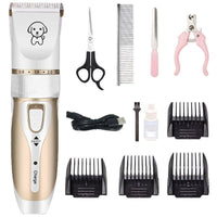 HKM-779475 Electric Pet Shaver for Cats and Dogs, Stainless Steel Ceramic Clipper with Positioning Combs and USB Charging