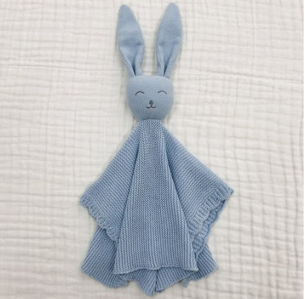 HKM-779475 Soft Cotton Cartoon Animal Soothing Blanket and Drool Towel for Kids, 40x40CM, Multiple Colors