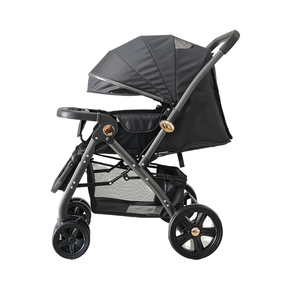HKM-779667 Luxury Bidirectional Portable navy Blue Baby Pram Stroller for Newborn Travel