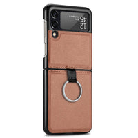 HKM-779731 Stylish PU Folding Screen Protective Case for Galaxy Z Flip3 5G and Z Flip Series