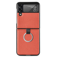 HKM-779731 Stylish PU Folding Screen Protective Case for Galaxy Z Flip3 5G and Z Flip Series