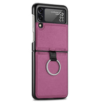 HKM-779731 Stylish PU Folding Screen Protective Case for Galaxy Z Flip3 5G and Z Flip Series