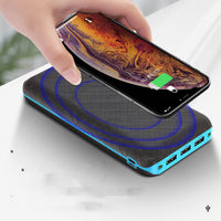 HKM-779859 Wireless Solar Charger with LED Flashlight, 3 USB Ports, for Portable Use with Apple, Xiaomi, Samsung Devices