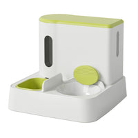 HKM-779987 Automatic Pet Feeder and Water Dispenser with Integrated Double Bowls for Cats