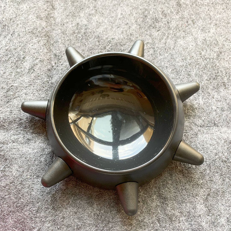 HKM-779987 Stylish Large Pet Oblique Rivet Food Bowl - 500ML Capacity in Multiple Color Options