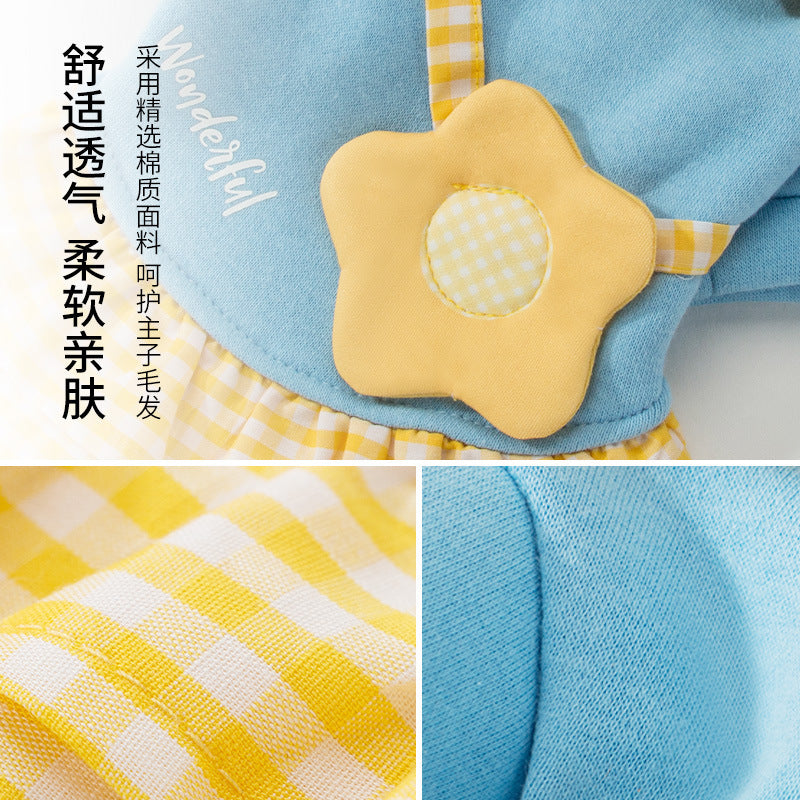 HKM-780051 Cute Cotton Pet Backpack for Cats and Dogs - Sizes XS to XL