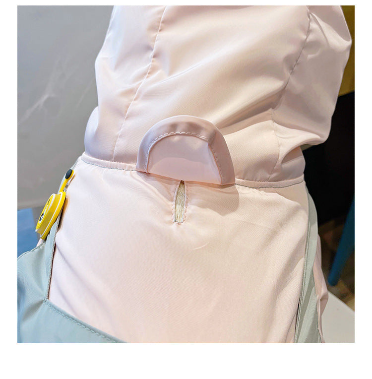 HKM-780115 Waterproof Full Bag Raincoat for Small and Medium Dogs, Breathable Design