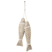 HKM-780435 Creative Mediterranean Retro Wall Hanging Ornaments - Pine Carved Fish, Insects, Birds & Beasts