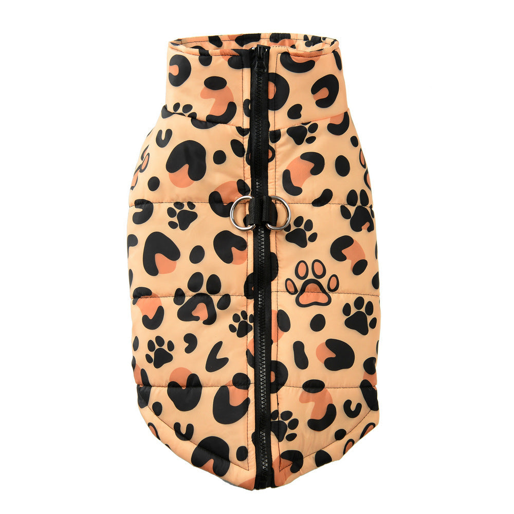 HKM-780499 Winter Cotton Dog Dress in Purple Butterfly, Leopard Print, Christmas Green & Red - Sizes S to 5XL