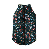 HKM-780499 Winter Cotton Dog Dress in Purple Butterfly, Leopard Print, Christmas Green & Red - Sizes S to 5XL