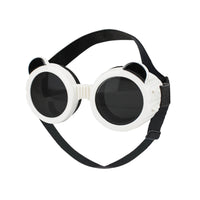 HKM-780627 Dog and Cat UV Protection Sunglasses Goggles with Nylon Strap - Black or Black and White