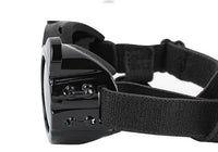 HKM-780627 Dog and Cat UV Protection Sunglasses Goggles with Nylon Strap - Black or Black and White