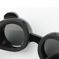 HKM-780627 Dog and Cat UV Protection Sunglasses Goggles with Nylon Strap - Black or Black and White