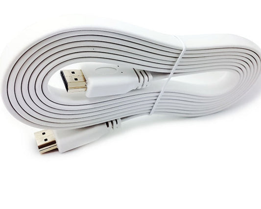 HKM-780819 1.5 Meters HDMI Cable Version 1.4, Flat Wire, Copper Clad Steel, Compatible with TVs, Projectors, Game Consoles and More