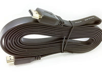 HKM-780819 1.5 Meters HDMI Cable Version 1.4, Flat Wire, Copper Clad Steel, Compatible with TVs, Projectors, Game Consoles and More
