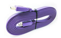 HKM-780819 1.5 Meters HDMI Cable Version 1.4, Flat Wire, Copper Clad Steel, Compatible with TVs, Projectors, Game Consoles and More