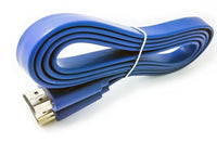 HKM-780819 1.5 Meters HDMI Cable Version 1.4, Flat Wire, Copper Clad Steel, Compatible with TVs, Projectors, Game Consoles and More