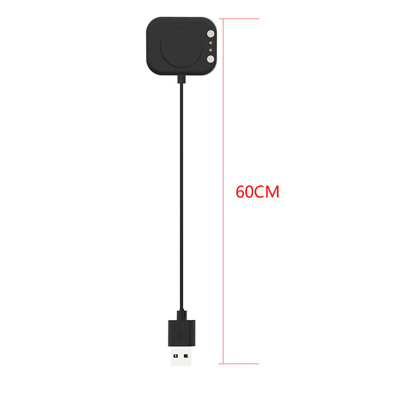 HKM-781011 Magnetic Charging Cable for Smart Watch P8/P8 SE in Black