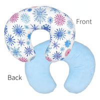 HKM-781011 U-Shaped Polyester Cotton Nursing Pillowcase - Forest Animals, Cedar Bear, Sunflower, Watercolor Flowers, Retro Geometry, Snowflake, Blooming Rose Red Flower Designs