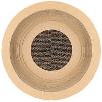 HKM-781139 Cat Scratch Board - Durable Paper Grinding Claw Toy, 40cm Diameter, Perfect for Feline Fun