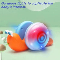 HKM-781267 Musical Electric Snail Pull Toy for Kids - Colorful Cartoon Design with Lights and Sounds