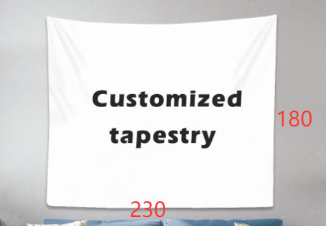 HKM-781331 Custom Digital Printing Tapestry Home Decor - Polyester Fabric, Multiple Sizes Available