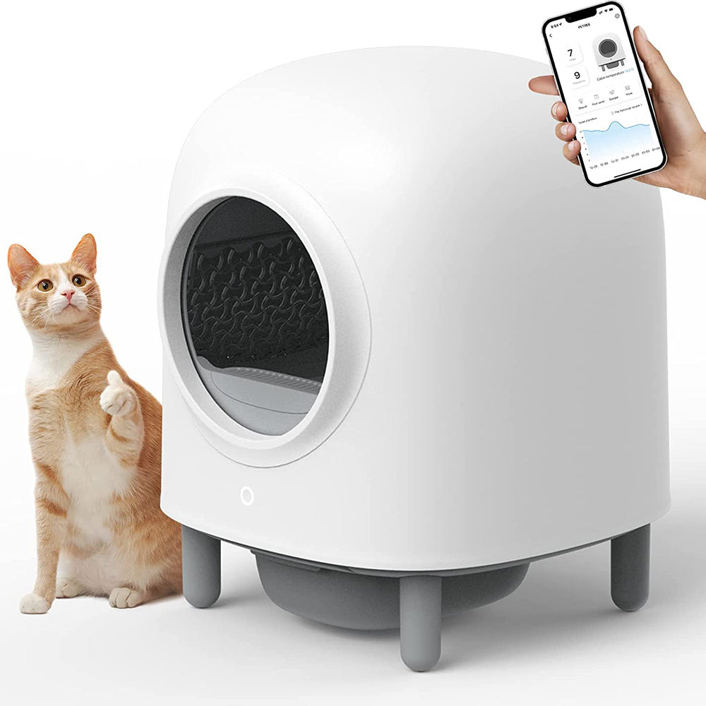 HKM-781459 Automatic Smart Cat Toilet with Enclosed Design and Deodorizing System