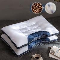 HKM-781459 Cervical Cotton & Buckwheat Seed Pillow with Magnet and Cassia Options