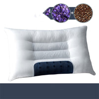 HKM-781459 Cervical Cotton & Buckwheat Seed Pillow with Magnet and Cassia Options
