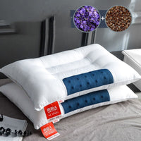 HKM-781459 Cervical Cotton & Buckwheat Seed Pillow with Magnet and Cassia Options