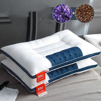 HKM-781459 Cervical Cotton & Buckwheat Seed Pillow with Magnet and Cassia Options