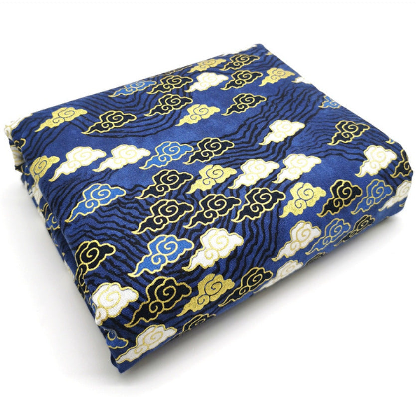 HKM-781459 Cotton Fabric Cloud Series for DIY Patchwork - 145cm Wide, 100% Cotton with Tie-Dye Design