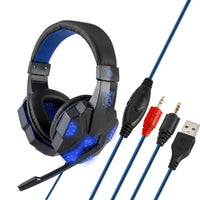 HKM-781523 Luminous Wired Computer Headset with 3.5mm and USB Connection, 20-20,000 Hz Frequency Response