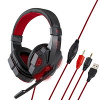 HKM-781523 Luminous Wired Computer Headset with 3.5mm and USB Connection, 20-20,000 Hz Frequency Response