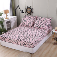 HKM-781587 Multi-Size Fixed Dustproof Polyester Mattress Cover with Floral Pattern, 180X (200-220cm)