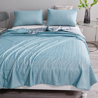 HKM-781779 Cooling Summer Quilt Made of Soft Silk-Blend Polyester, Available in Multiple Sizes