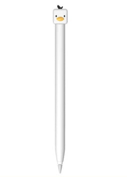 HKM-782163 Stylus Silicone Sliding Pen Case for First and Second Generation Pens - Yellow Duck Design