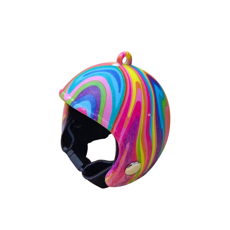 HKM-782227 Protective Chicken Hat in Rainbow, Army Green, Black & White Plaid, Pink Smiling Face, and More