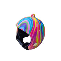 HKM-782227 Protective Chicken Hat in Rainbow, Army Green, Black & White Plaid, Pink Smiling Face, and More
