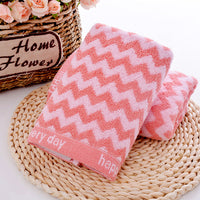 HKM-782355 Pure Cotton Thickened Absorbent Face Wash Towel - 34cm x 74cm in Dark Blue or Light Coffee