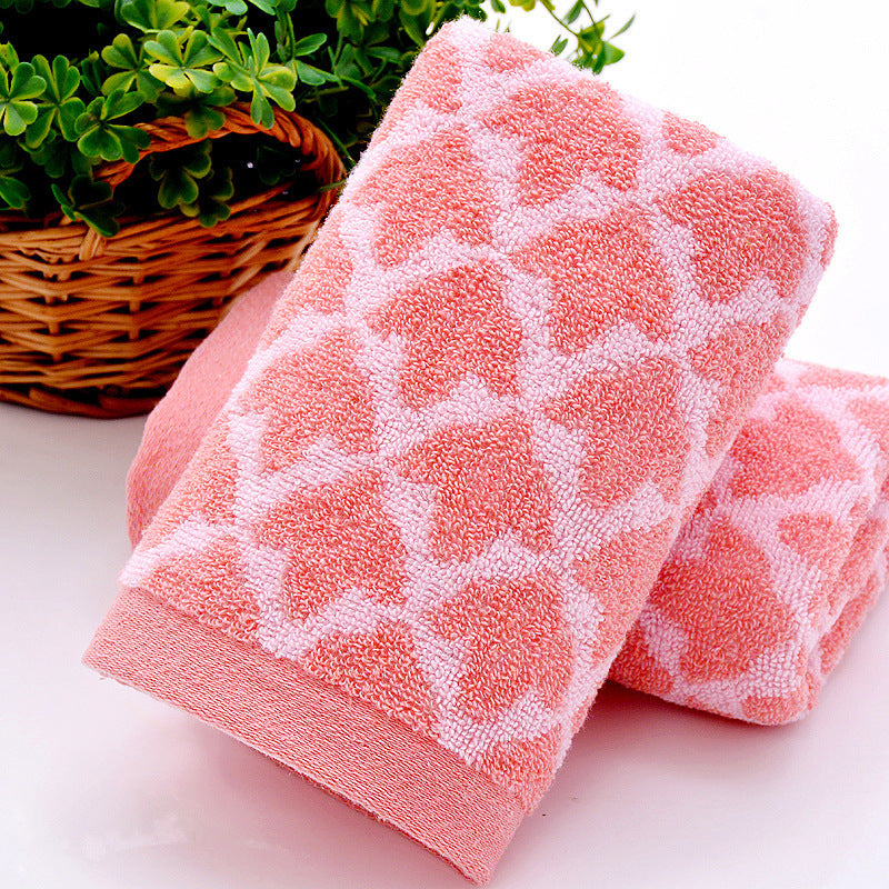 HKM-782355 Pure Cotton Thickened Absorbent Face Wash Towel - 34cm x 74cm in Dark Blue or Light Coffee
