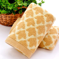 HKM-782355 Pure Cotton Thickened Absorbent Face Wash Towel - 34cm x 74cm in Dark Blue or Light Coffee